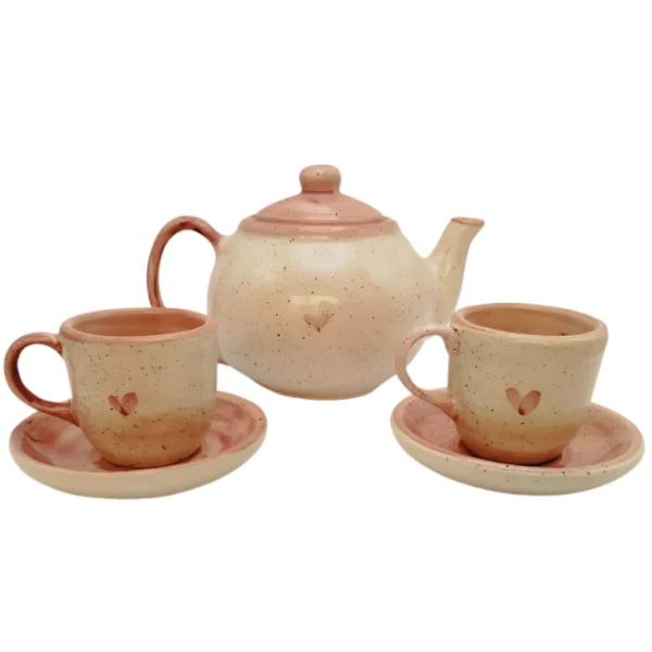 Conjunto de Chá Bule Caneca Xícaras para Café Chaleira Chá Decorado Presente Jogo de xicaras - Imagem 4