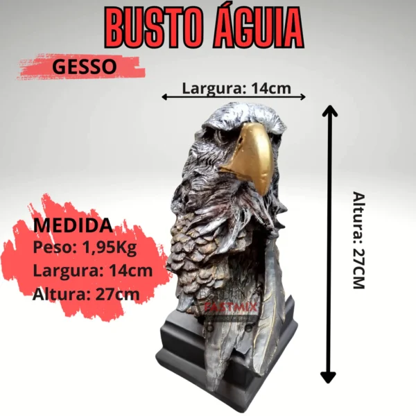 Águia Estátua Decoração Rack Estante Mesa Escritório - Imagem 4