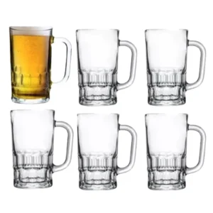 Kit 12 Canecas Chopp De Vidro 360ML Cerveja Restaurante Bar