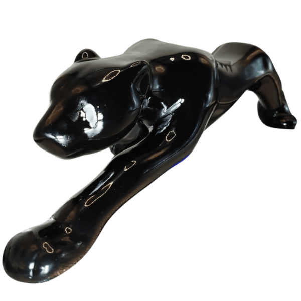 Pantera negra Leopardo Puma Estatua Cerâmica 60cm - Imagem 2