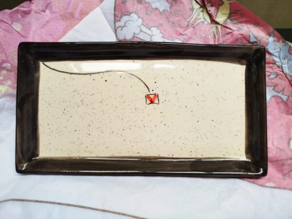 Linda Bandeja de Louça em Cerâmica 29cm Pintado a Mão diversos modelos - Imagem 8