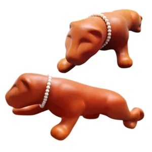 Escultura Pantera Elegância Selvagem para Ambientes Sofisticados 42cm - Terracota