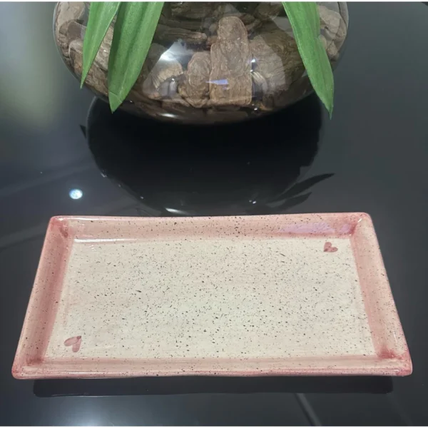 Linda Bandeja de Louça em Cerâmica 29cm Pintado a Mão diversos modelos - Imagem 5