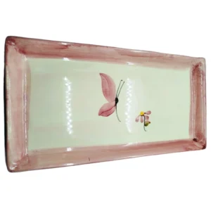 Linda Bandeja de Louça em Cerâmica 29cm Pintado a Mão diversos modelos