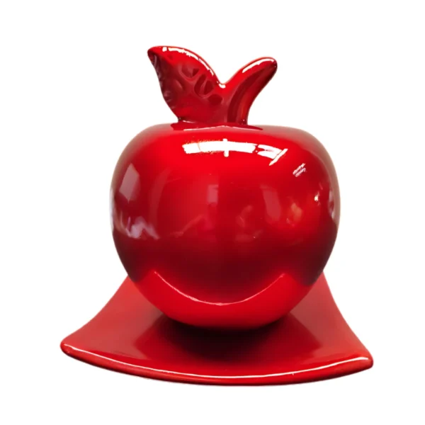 Fruta Cerâmica Maça Decorativa Cozinha Estilo Sofisticado - Imagem 3