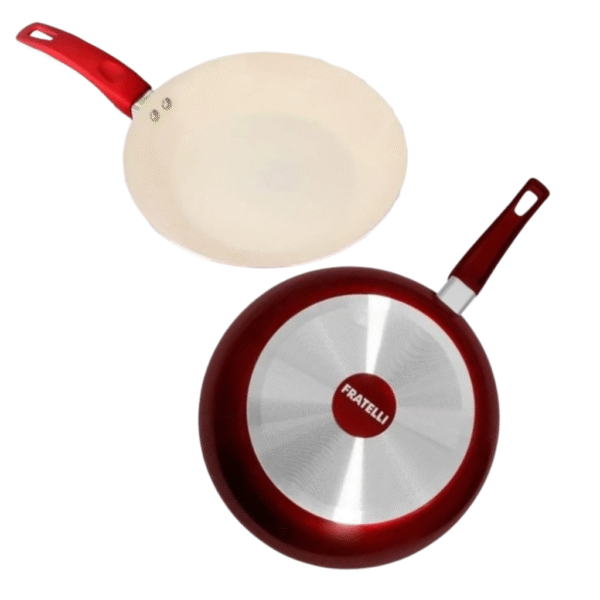 Frigideira Com Revestimento Cerâmica Vermelha 24 Cm Sofisticação - Imagem 3