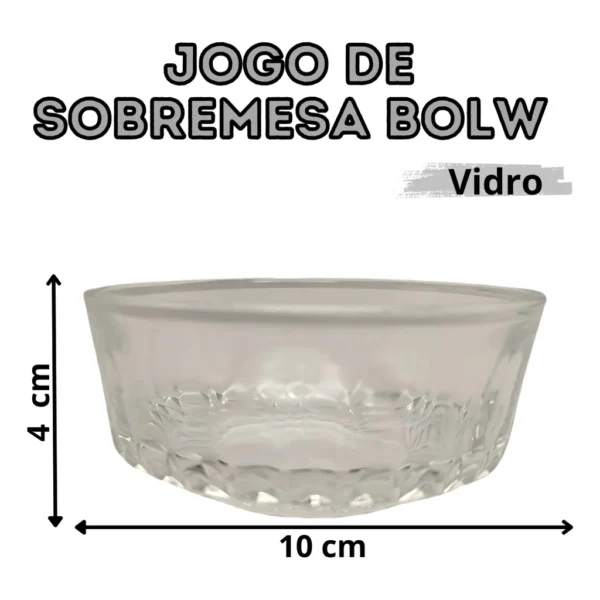 Conjunto Sobremesa Bowl 3 Peças em vidro Ideais Para Servir - Imagem 5