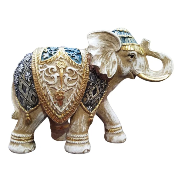 Elefante Indiano Estrelinha Sorte Enfeite Decorativo 18cm Decoração - Imagem 5
