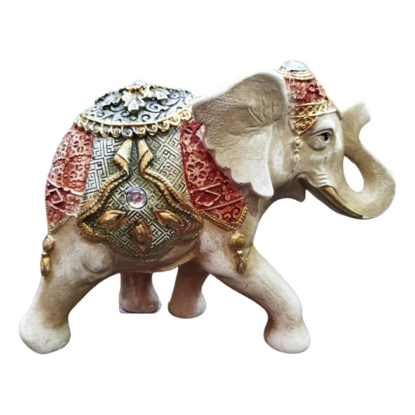 Elefante Indiano Estrelinha Sorte Enfeite Decorativo 16cm - Imagem 7
