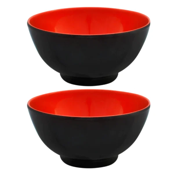Kit Oriental 8 Peças em Melamina Tigelas Pratos e Molheiras Funcional - Imagem 3