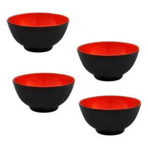 Kit 4 Cumbucas Tigelas Melanina 17Cm 1,2 Litros Alta Qualidade Resistentes Leves e Duráveis