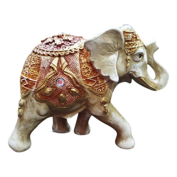 Elefante Indiano Estrelinha Sorte Enfeite Decorativo 16cm - Imagem 8