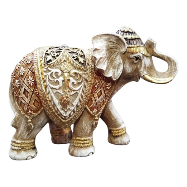 Elefante Indiano Estrelinha Sorte Enfeite Decorativo 18cm Decoração - Imagem 2