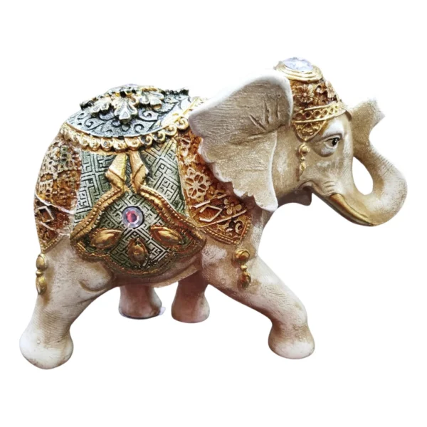 Elefante Indiano Estrelinha Sorte Enfeite Decorativo 16cm - Imagem 5