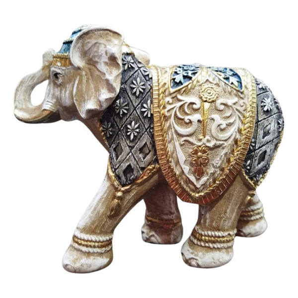 Elefante Indiano Estrelinha Sorte Enfeite Decorativo 18cm Decoração - Imagem 6