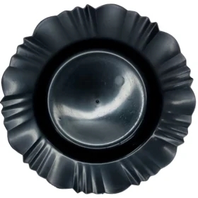 Jogo de 20 Pratos Redondos com borda de plastico fundo