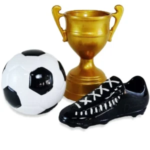 Copa do Mundo Decoração para Festa Copa Do Mundo De Futebol Chuteira Taça Troféu Bola Em Cerâmica