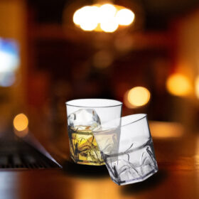 Kit 50 Copos Whisky Acrílico Cristal Bares Lanchonetes Sofisticado