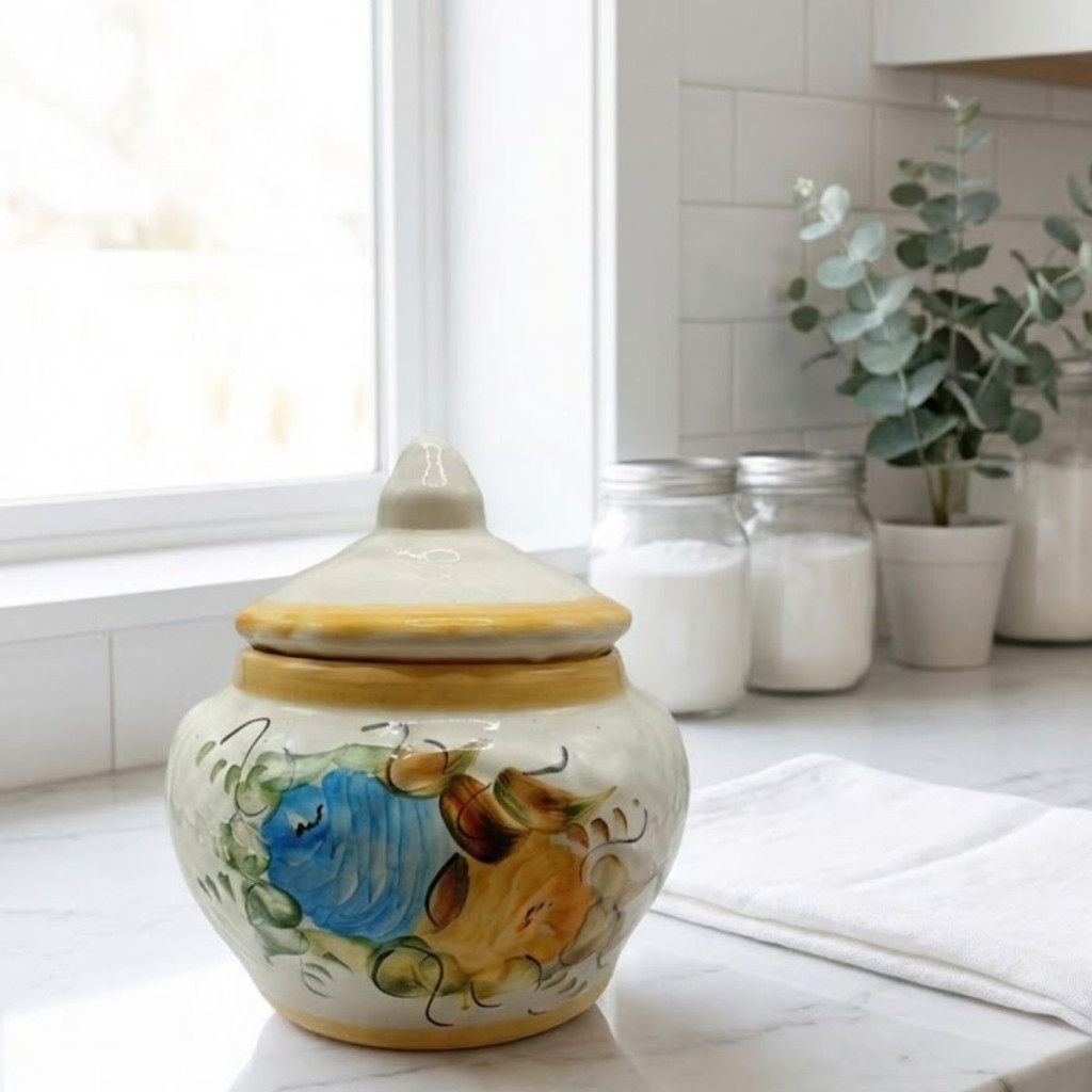 Bomboniere Pote De Cerâmica Porta Mantimento - Imagem 4