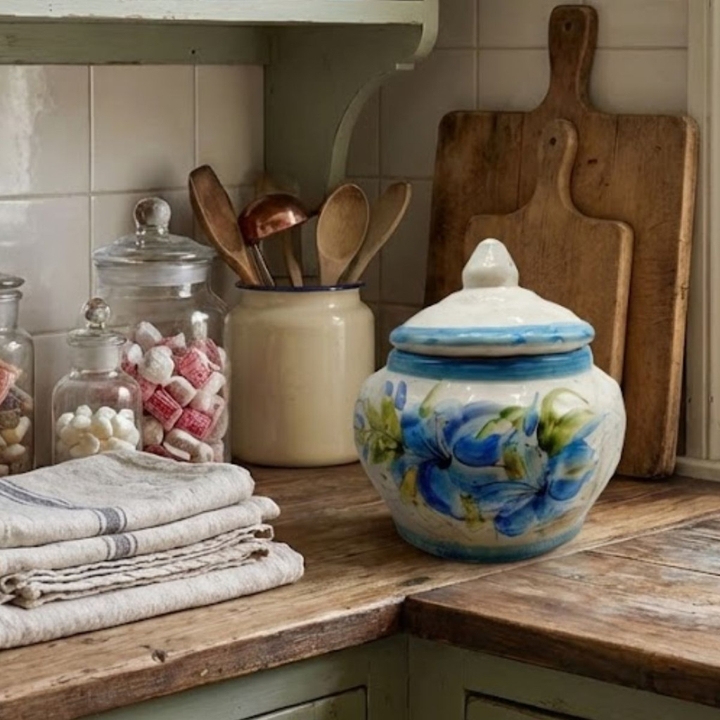 Bomboniere Pote De Cerâmica Porta Mantimento - Imagem 5