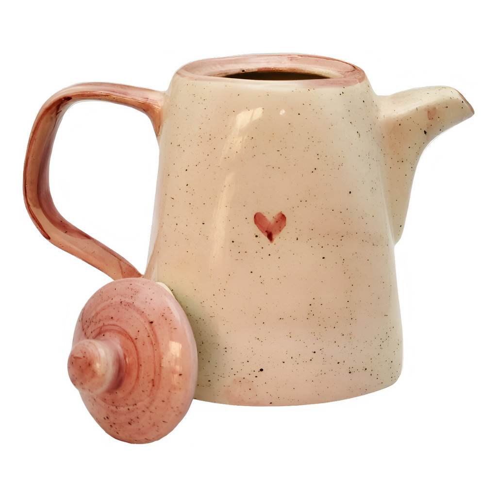 Linda Chaleira Com Tampa Grande de 1,2L feita em Cerâmica Louça De Café Pintado a mão - Imagem 4