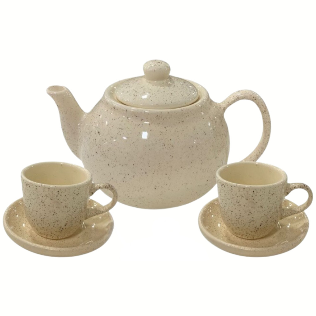 Conjunto de Café Bule Caneca Xícaras Pires Café Chaleira Chá Decorado Presente - Imagem 4