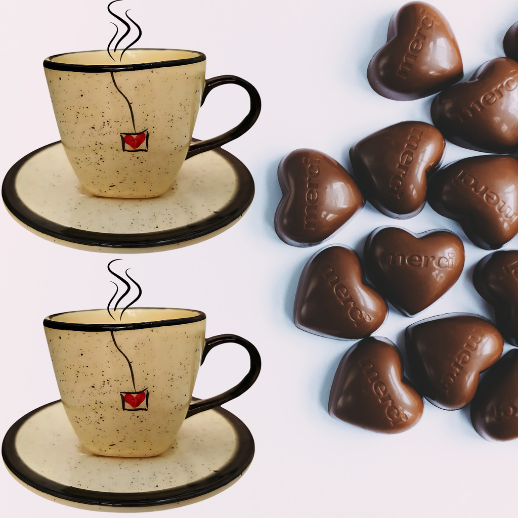 Lindas Xícaras de Café Cafezinho de 200ml com Pires Cerâmica Louça