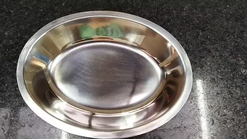 Kit 3 Travessa Oval Inox C/ Pegador Travessa Para Servir Perfeito para quem busca praticidade