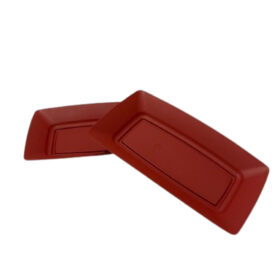 Kit 15 Bandeja 29cm Plástico Prato Retangular para Pastel ideal para festas eventos