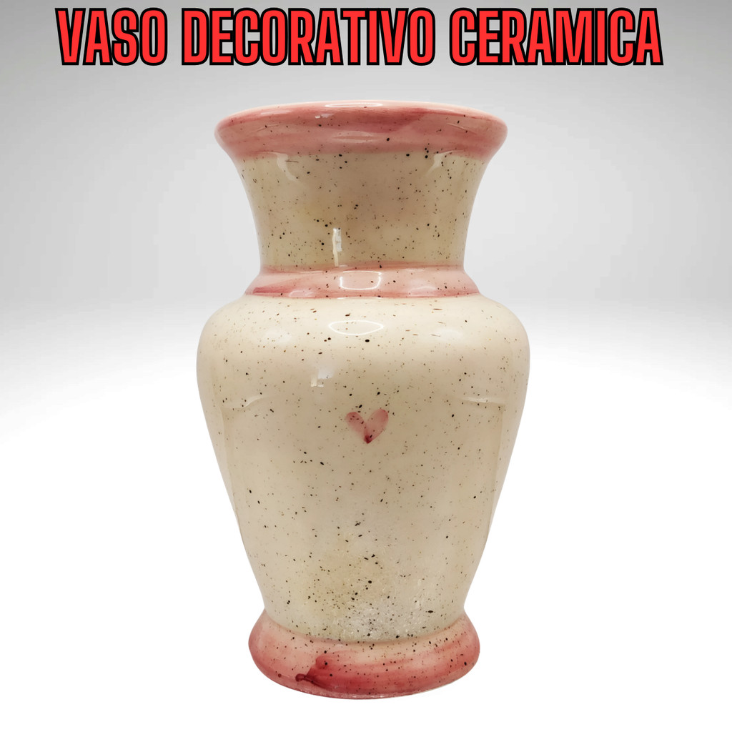 Arte e Sofisticação Vaso em Cerâmica Pintado à Mão - Imagem 3
