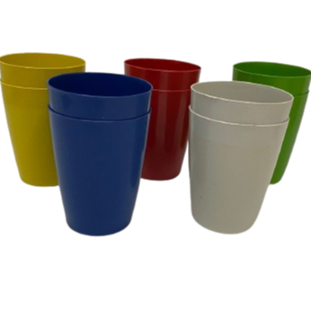 Kit 10 ou 20 ou 30 Copo 300ml Plástico Escolar Merenda festa infântil criança Não Descartável - Imagem 2