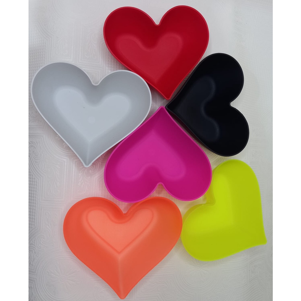 kit 6 Bowl Cumbuca Petisqueira Tigela Formato Coração 300 ml - Imagem 4