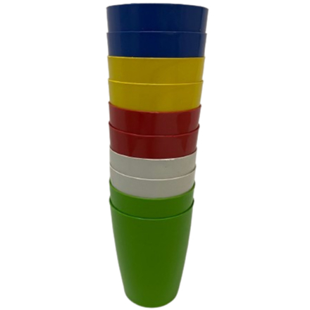 Kit 10 ou 20 ou 30 Copo 300ml Plástico Escolar Merenda festa infântil criança Não Descartável - Imagem 4