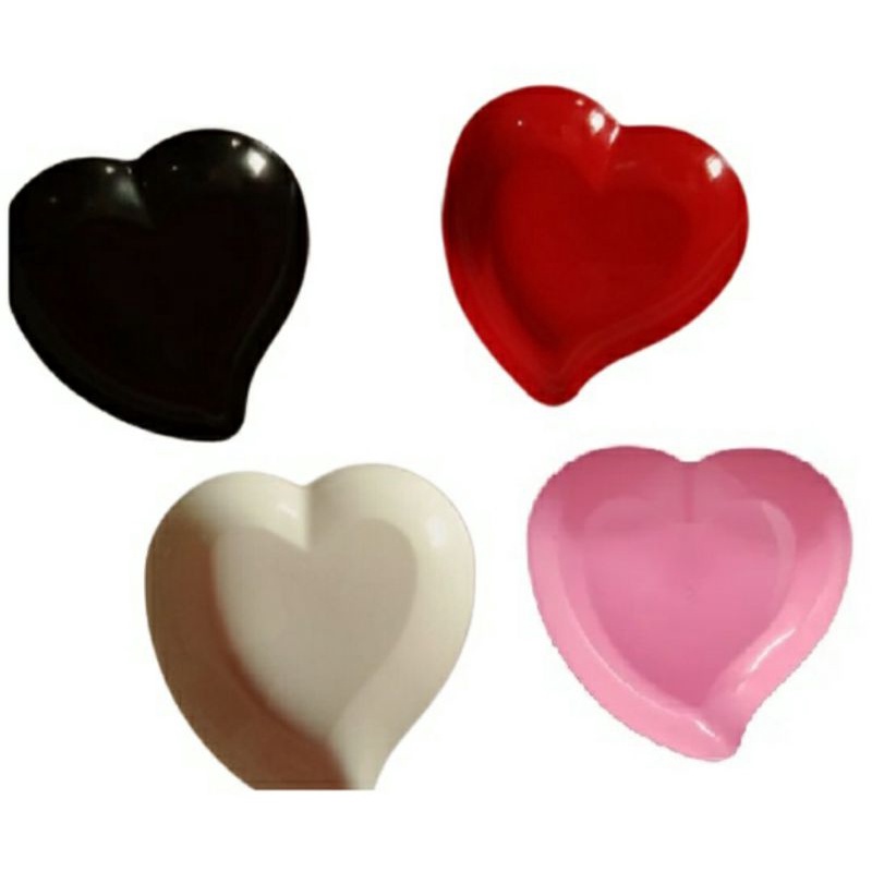 Lindo Kit 5 peças Prato Sobremesa Pires Coração - Imagem 2