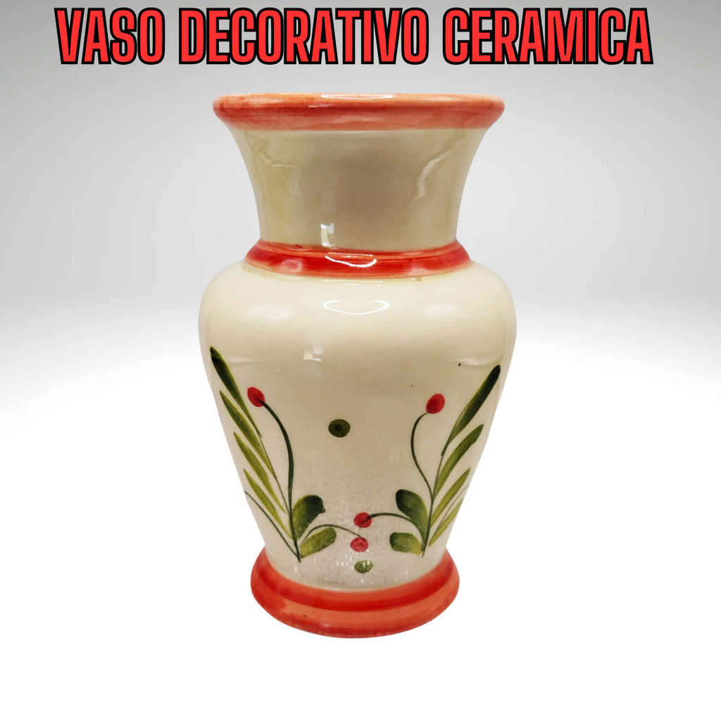 Arte em Cerâmica Vaso Decorativo Pintado à Mão com Estilo - Imagem 2