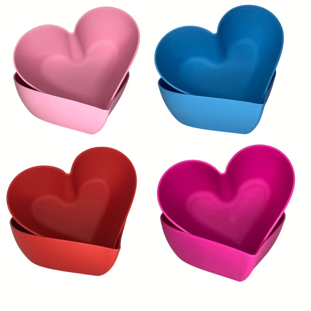 Kit de Petisqueira Coração Com 5 ou 10 Unidades Vermelha ou Sortidas Pote Sobremesa bowl 300ml. - Imagem 5