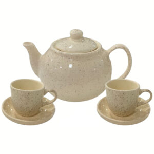 Jogo de xicaras para cafe com Bule e pires jogo de chá Decorado Presente