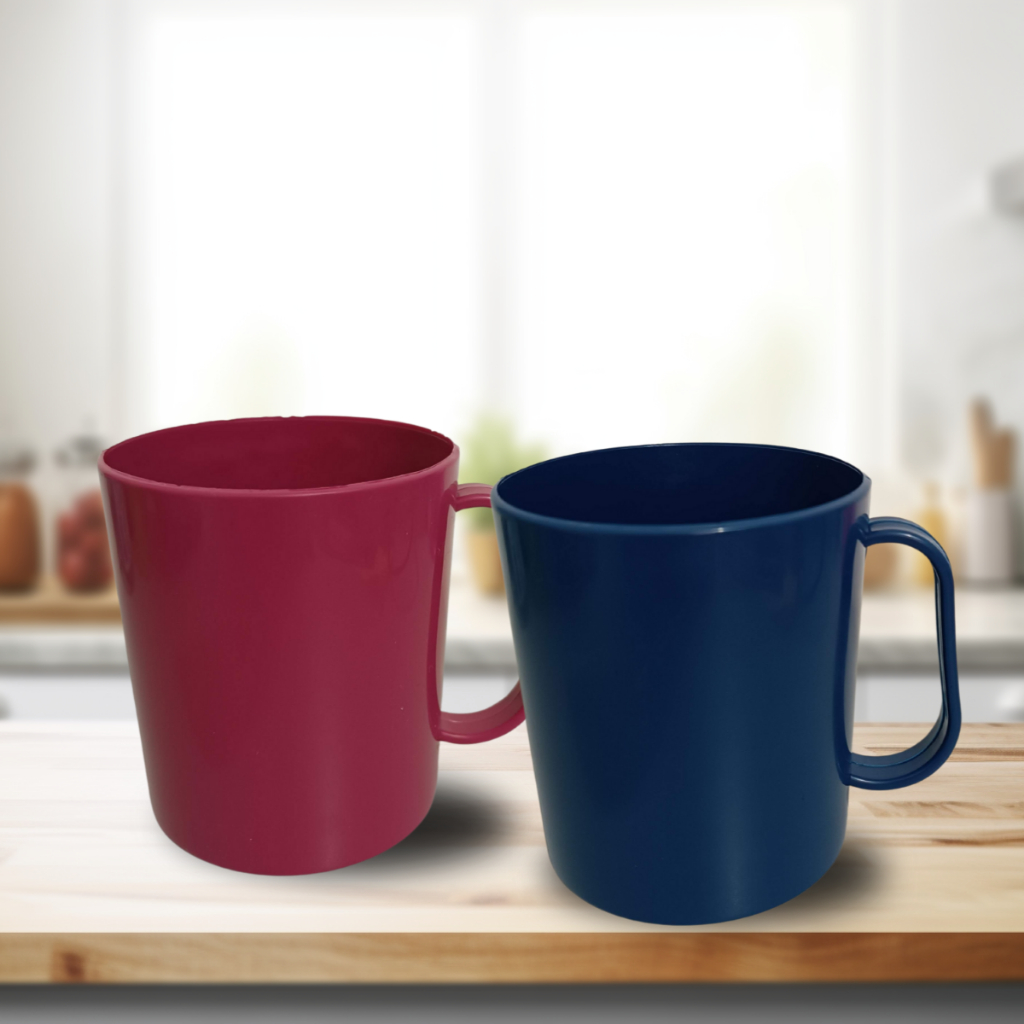 Kit C/30 Caneca Escolar 400ml Colorido ideal para Leite água suco café Plastico PP - Imagem 4