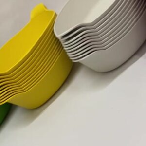 KIT 5 ou 10 petisqueira canoa Barquinha Colorida 600 ml Saladeira Petistcos