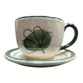 Caneca Grande 700ml Xícara Consume Cerâmica Jumbo Verde Caldo Sopas