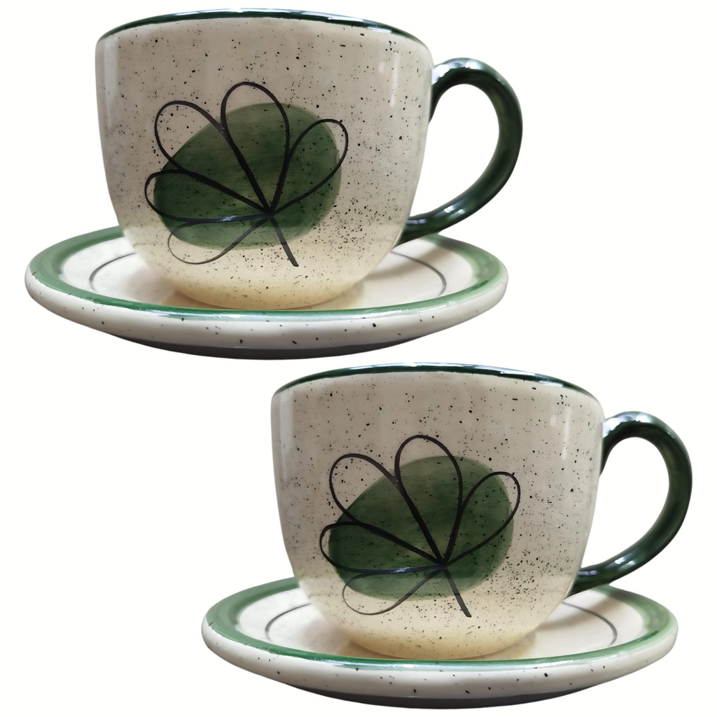 Caneca Grande 700ml Xícara Consume Cerâmica Jumbo Verde Caldo Sopas - Imagem 3