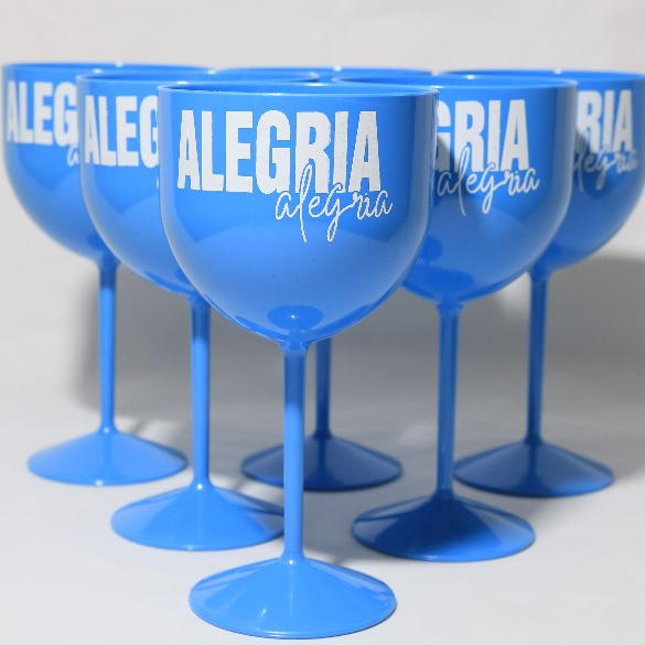 10 Taças de Gin Vodka Acrílica 580ml - Taça Saúde ou Fé - Imagem 4