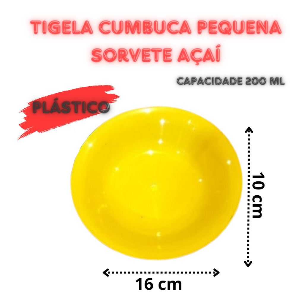 Kit 10 Tigelas Cumbuca Pequena Sorvete Açaí Praticidade Sofisticado - Imagem 3