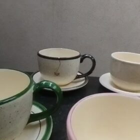 Kit 2 Canecas Consume Xícaras Cerâmica Jumbo 700ml Ideal para Sopa Caldo e Cereal