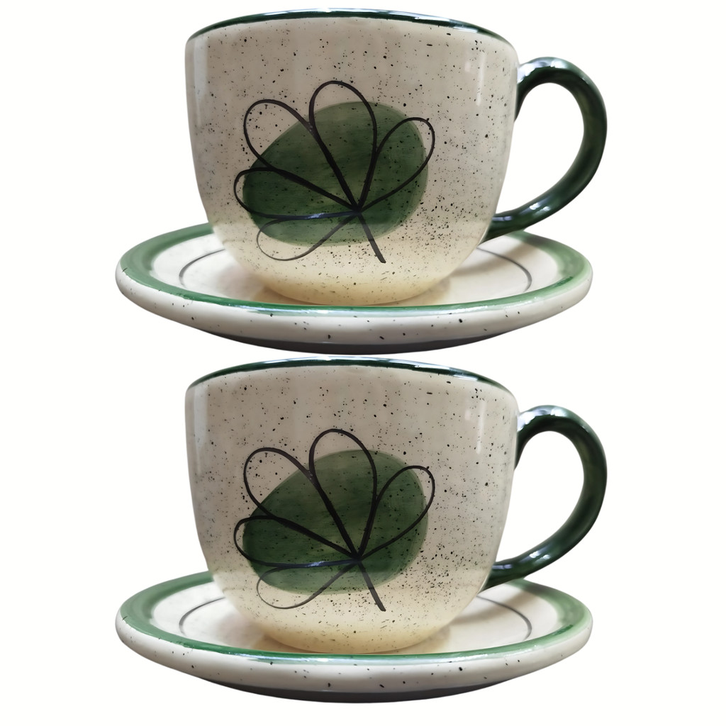 Caneca Grande 700ml Xícara Consume Cerâmica Jumbo Verde Caldo Sopas - Imagem 2