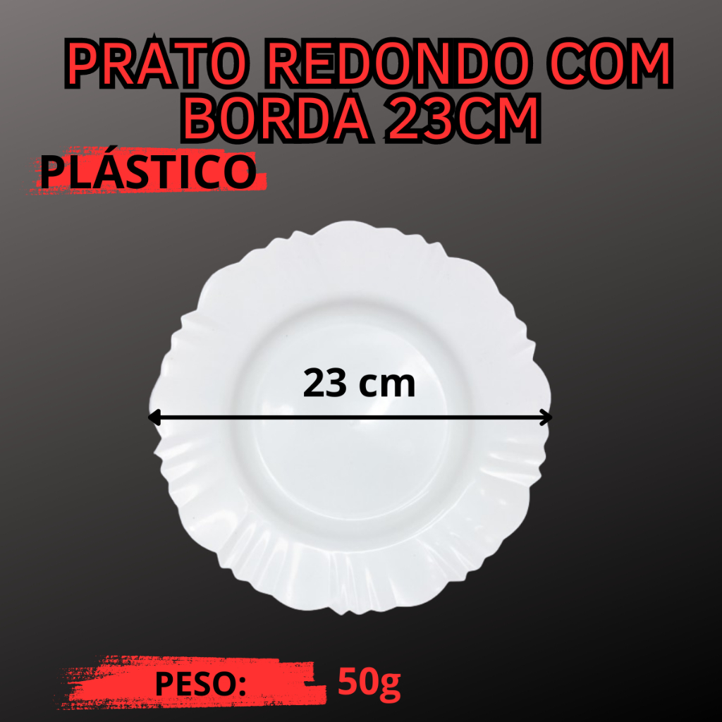 Prato Fundo Redondo Diversos - Kit Com 6 Unidades - Imagem 4