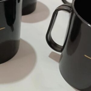 Kit 10 Canecas Fé Plástico 400 ML Positividade Gratidão