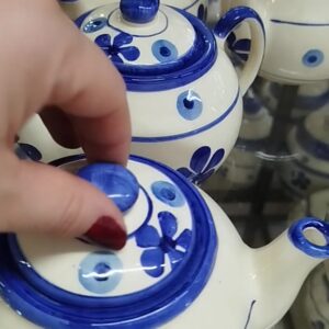 Lindo kit Bule e Xicaras Caneca Xícara Pires Café Chaleira Chá Decorado Presente Jogo de xicaras