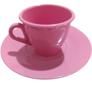Lindo Kit com 50 Xícaras e 50 Pires Plástico Diversas cores Cafezinho Café Candy