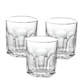 3 Copos de Whisky de Vidro de 300ml Class Home ideal para Água Cerveja Refri Suco Festa drinks